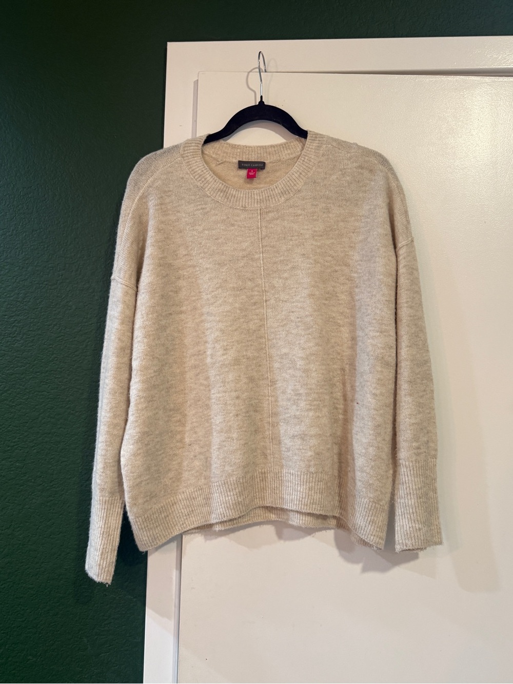 Vince Camuto Cream Crewneck Sweater